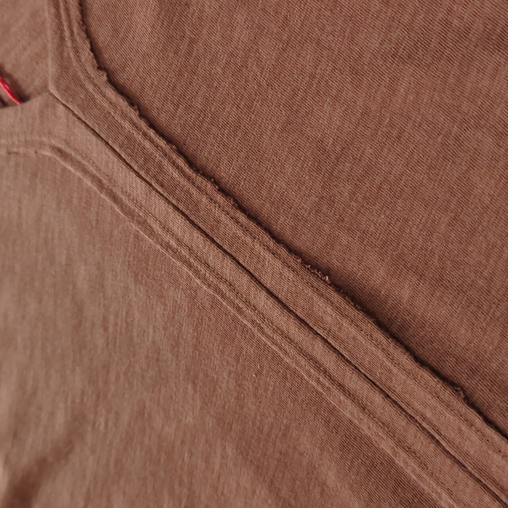 WEARABLES XCVI I NWT Sumac Pigment Rust V-Neck Midwest 3/4 Sleeve Shirt Top, S - Picture 6 of 14